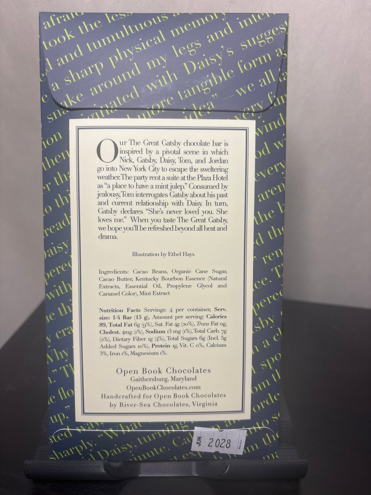 Open Book Chocolates - The Great Gatsby | Handmade Gourmet Literary Themed Chocolates