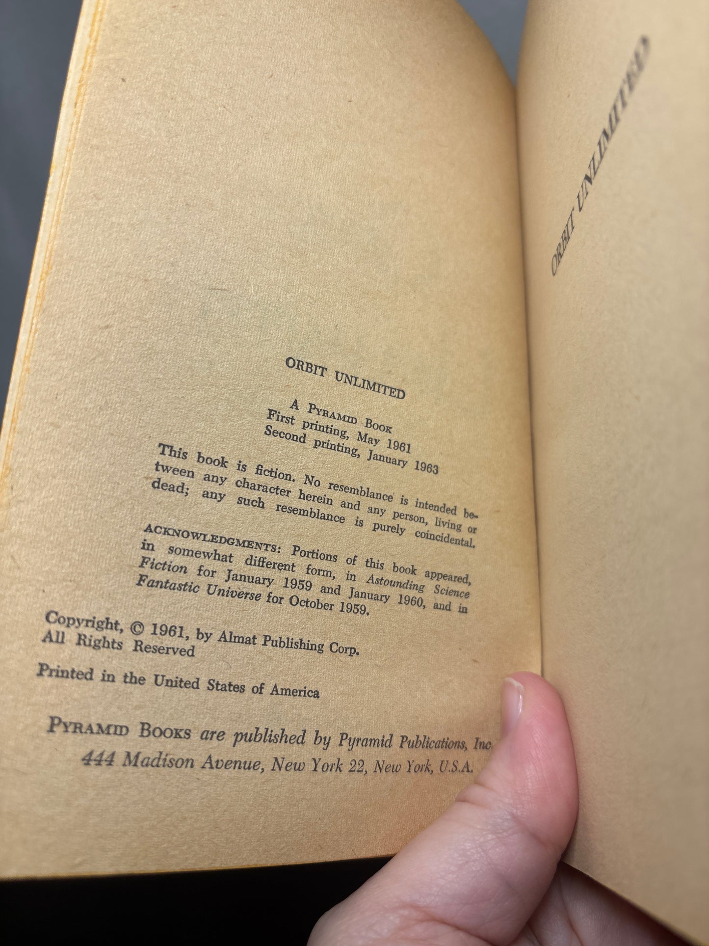 Orbit Unlimited by Poul Anderson | Vintage Science Fiction