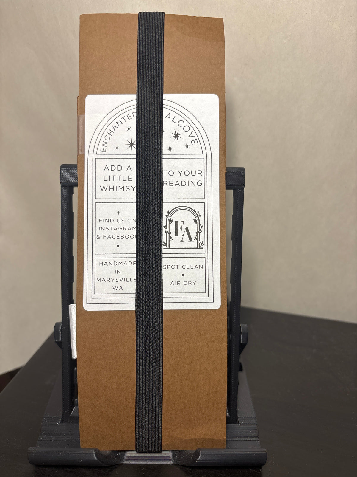 Bookmark & Pen Holder by Enchanted Alcove | Black Stars Handmade Cloth