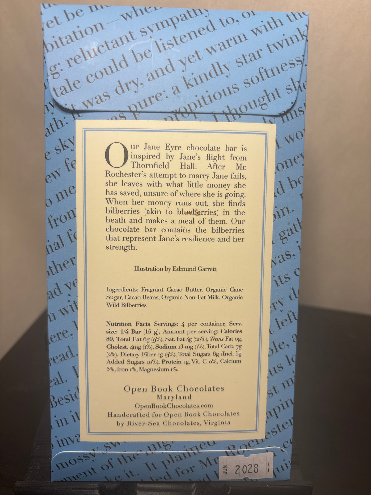 Open Book Chocolates - Jane Eyre | Handmade Gourmet Literary Themed Chocolates