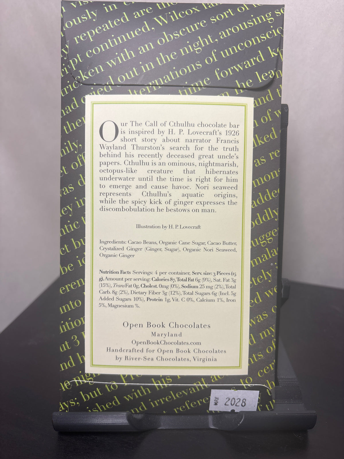 Open Book Chocolates - The Call or Cthulhu | Handmade Gourmet Literary Themed Chocolates