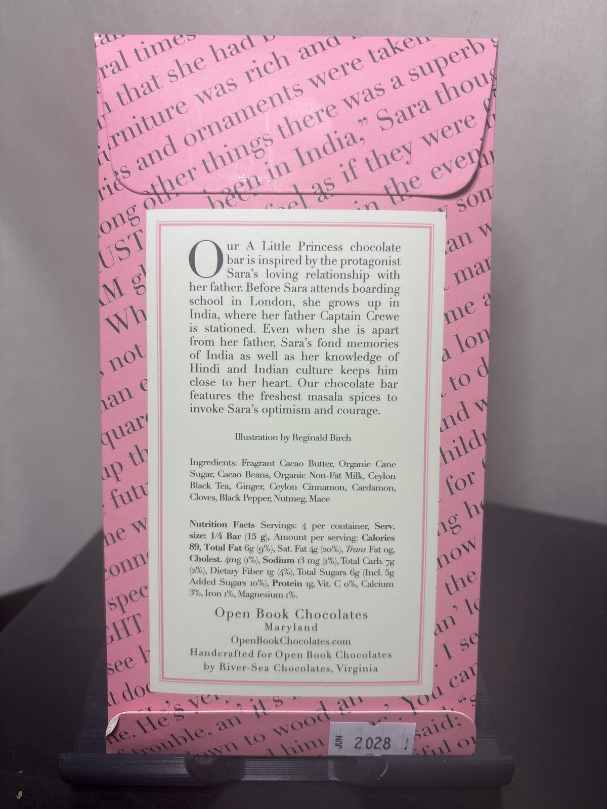 Open Book Chocolates - A Little Princess | Handmade Gourmet Literary Themed Chocolates