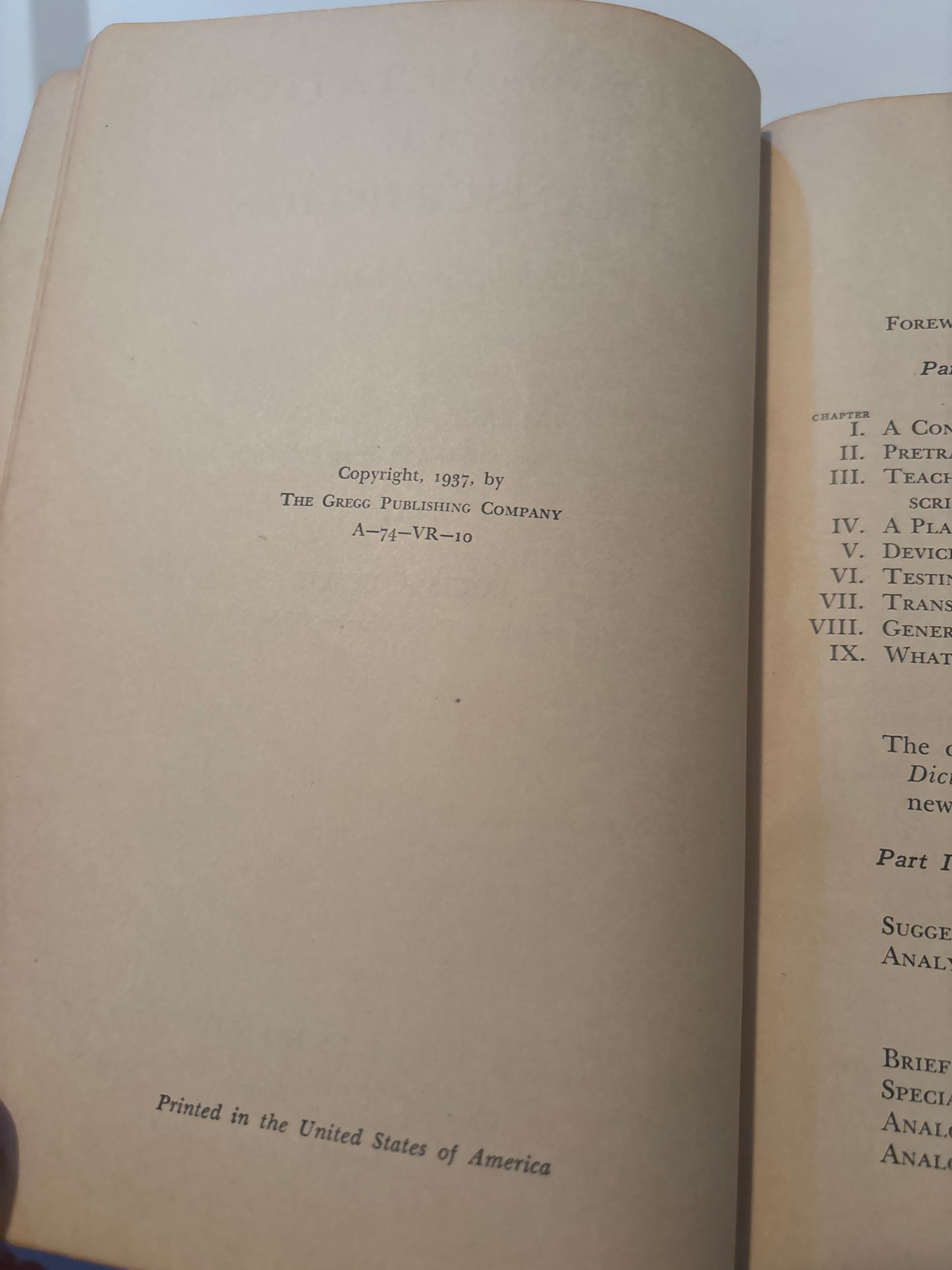 Vintage Gregg Dictation and Transcription Teacher's Manual 1937