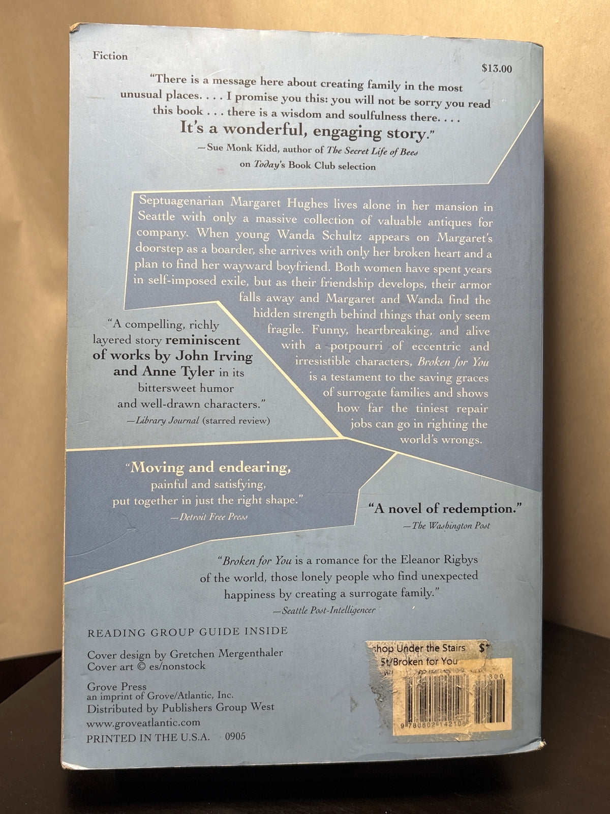 Broken for You by Stephanie Kallos | Contemporary Literary Fiction