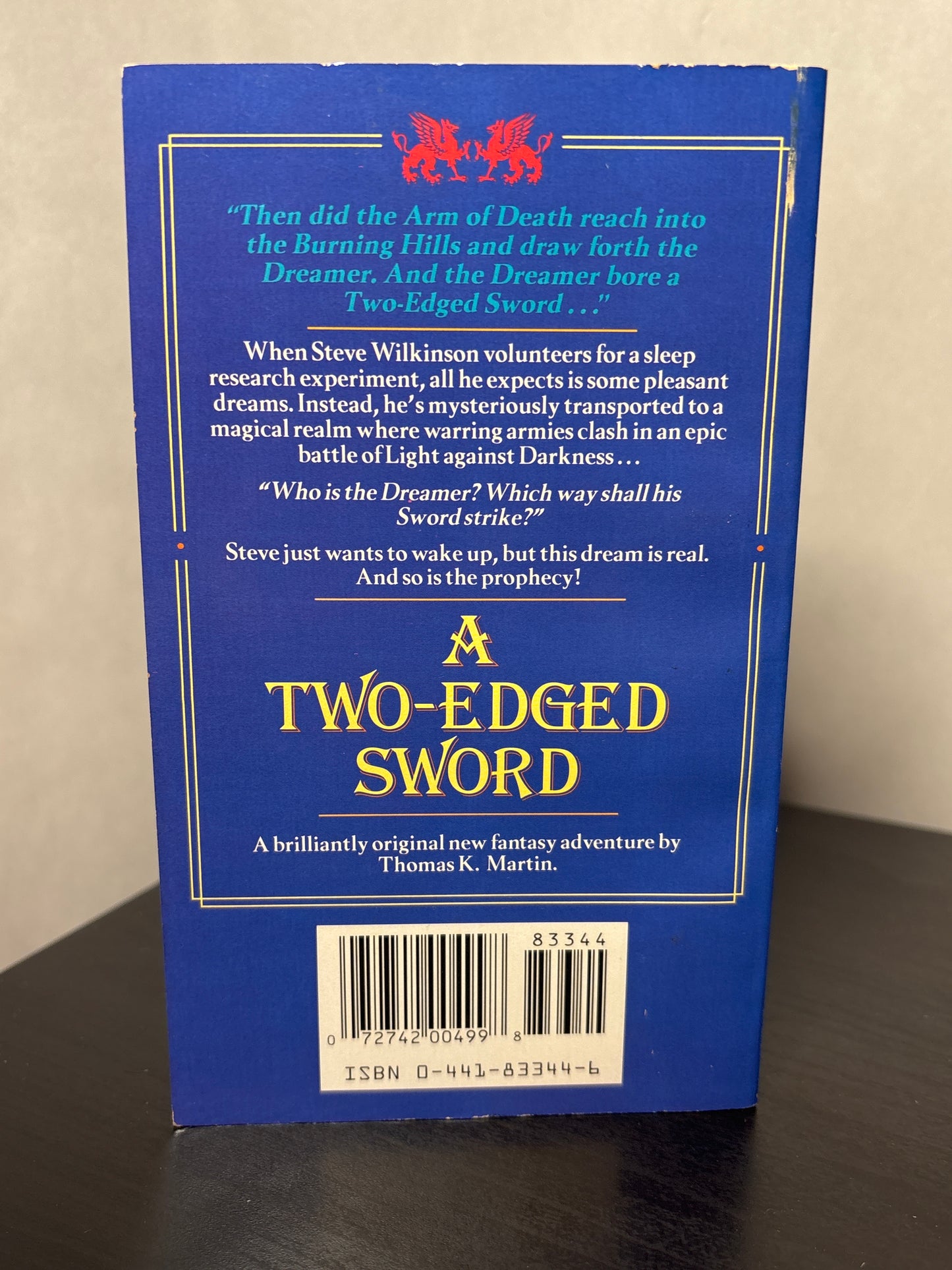 A Two-Edged Sword by Thomas K. Martin (The Delgroth Trilogy #1) | Vintage Fanstasy