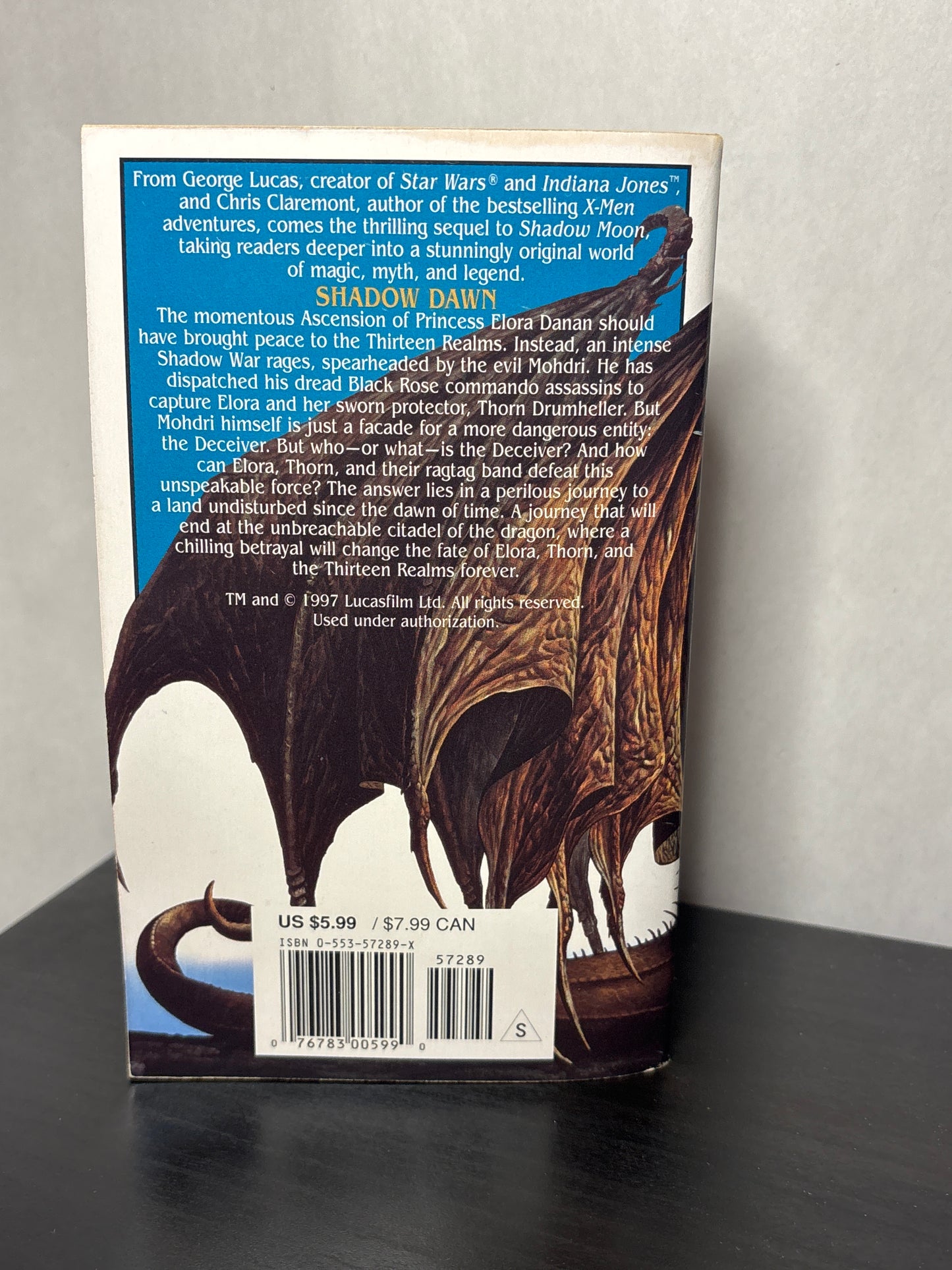 Shadow Dawn by Chris Claremont & George Lucas (Chronicles of the Shadow War #2) | Classic High Fantasy