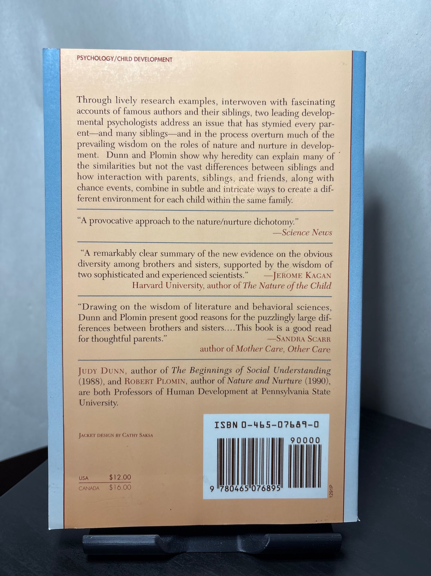 Separate Lives: Why Siblings are so Different by Judy Dunn, Robert Plomin |Family