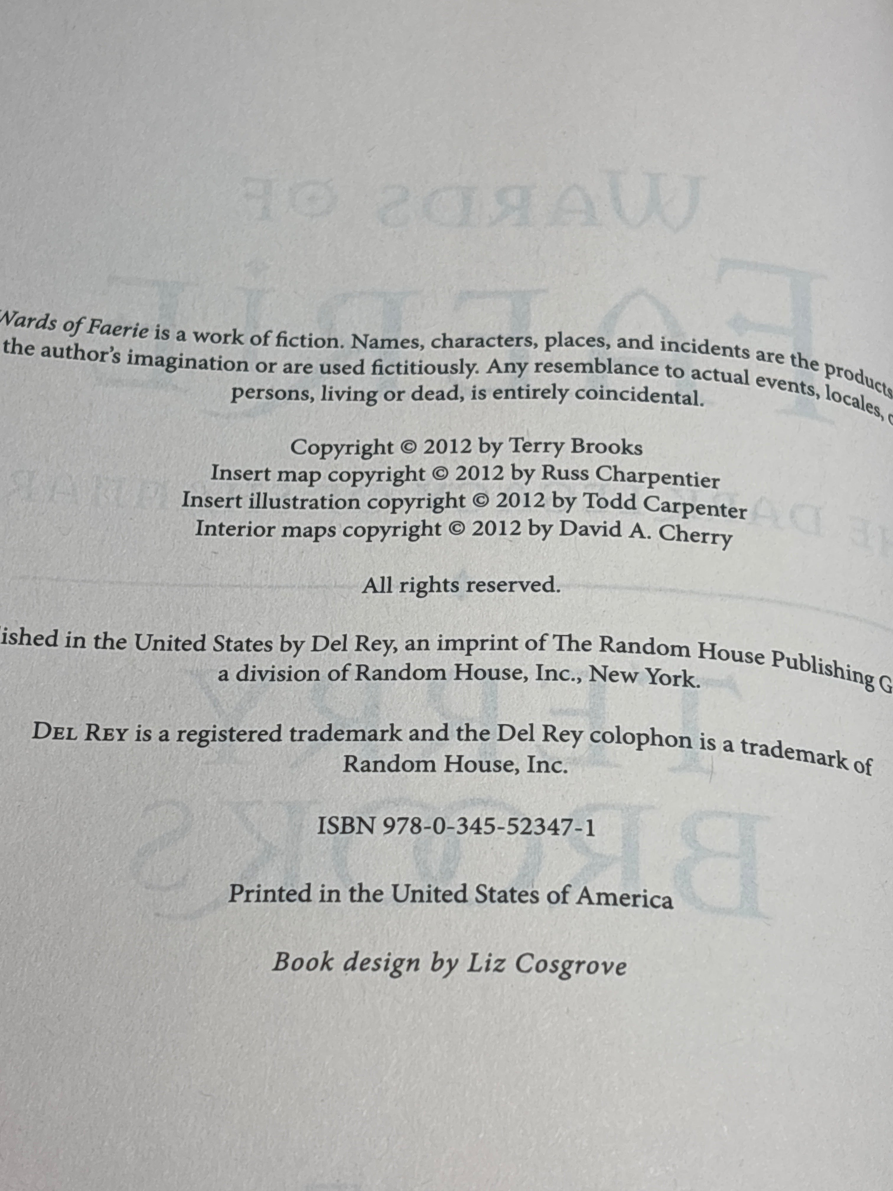 Wards of Faerie by Terry Brooks (The Dark Legacy of Shannara #1)