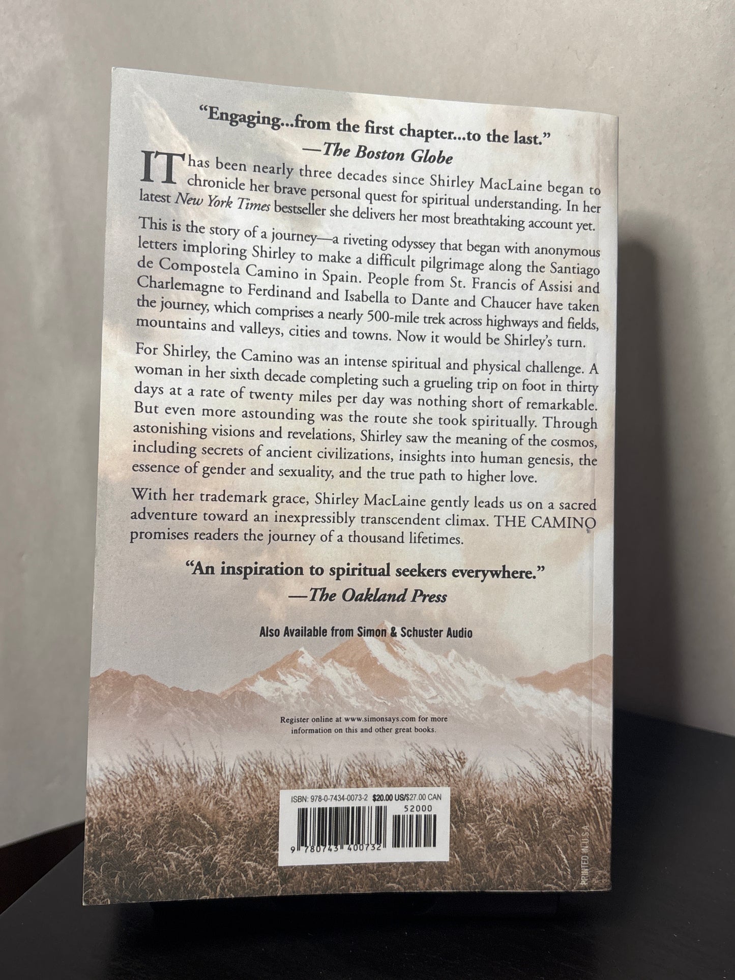 The Camino: A Journey of the Spirit by Shirley MacLaine |  A 500 mile Spiritual Journey & Pilgrimige of Courage