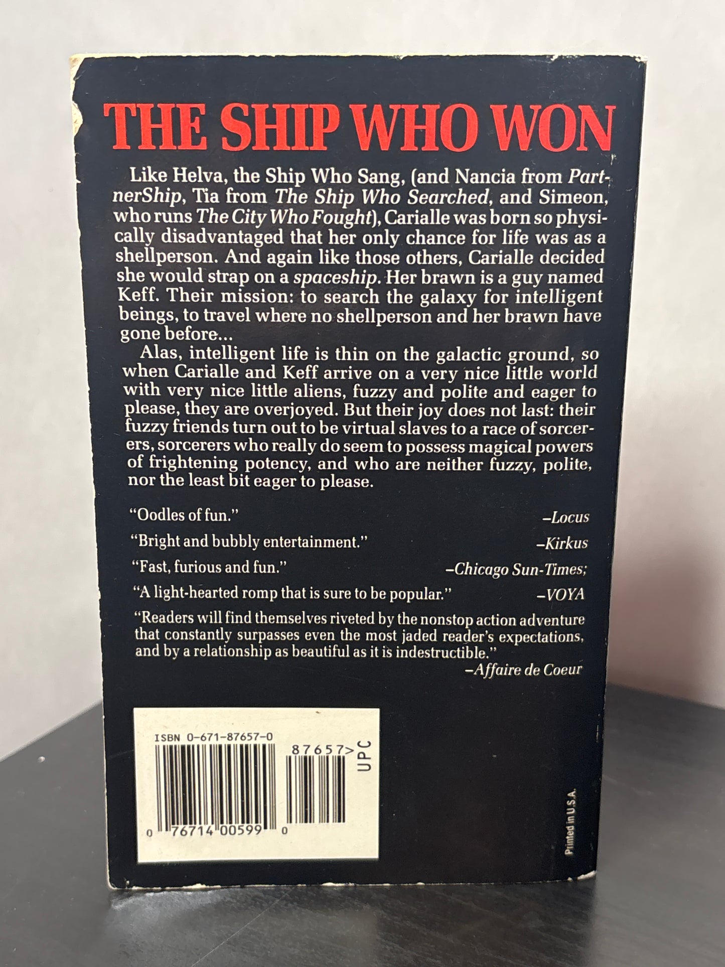 The Ship Who Won by Anne McCaffrey, Jody Lynn Nye (Brainship #5)