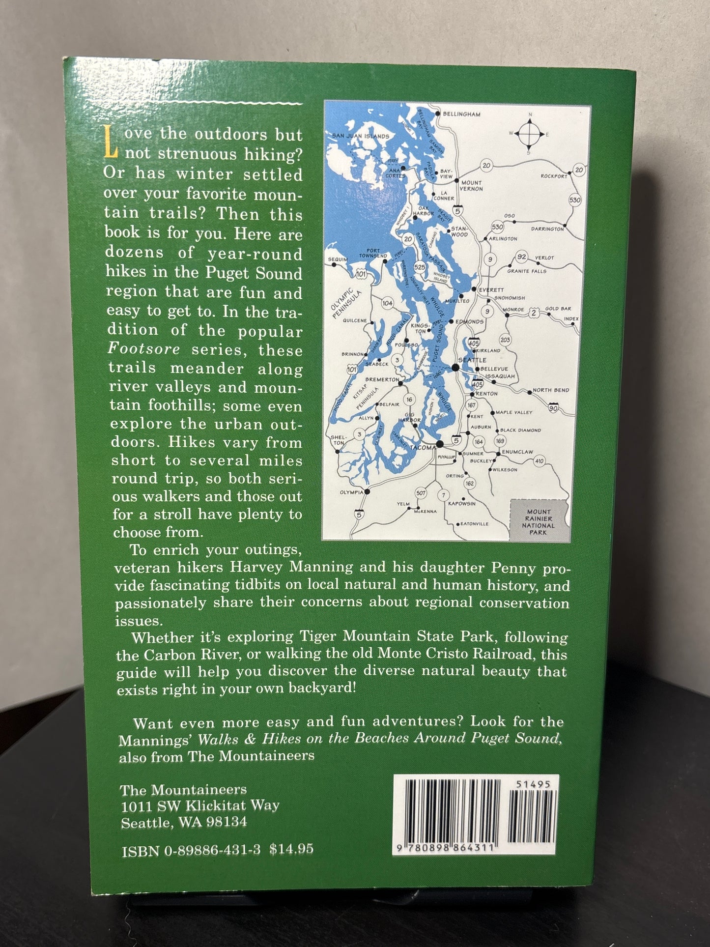 Walks & HIkes in the Foothills & Lowlands Around Puget Sound by Harvey Manning & Penny Manning | Nature