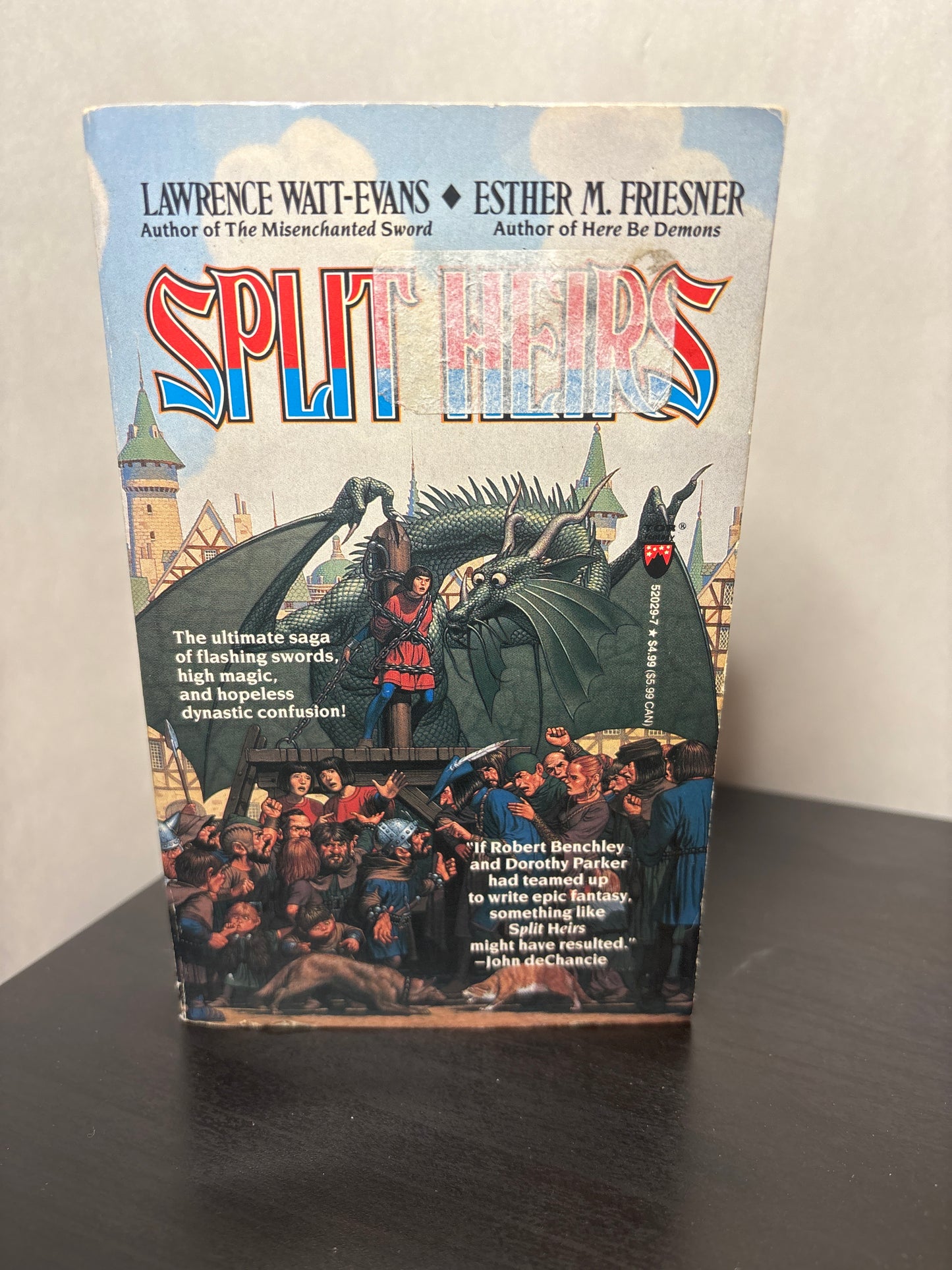 Split Heirs by Lawrence Watt-Evans, Esther M. Friesner | Humorous Fantasy Novel