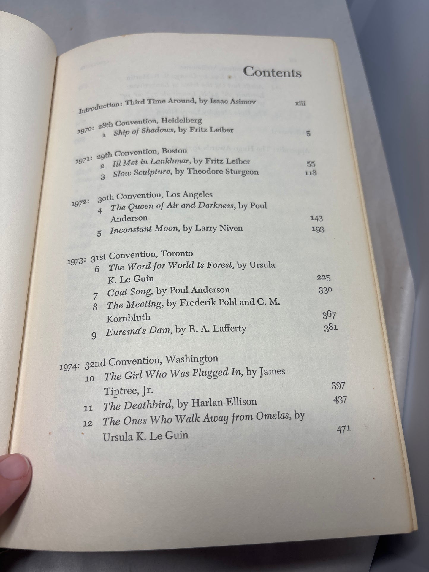 The Hugo Winners Volume III edited by Isaac Asminov