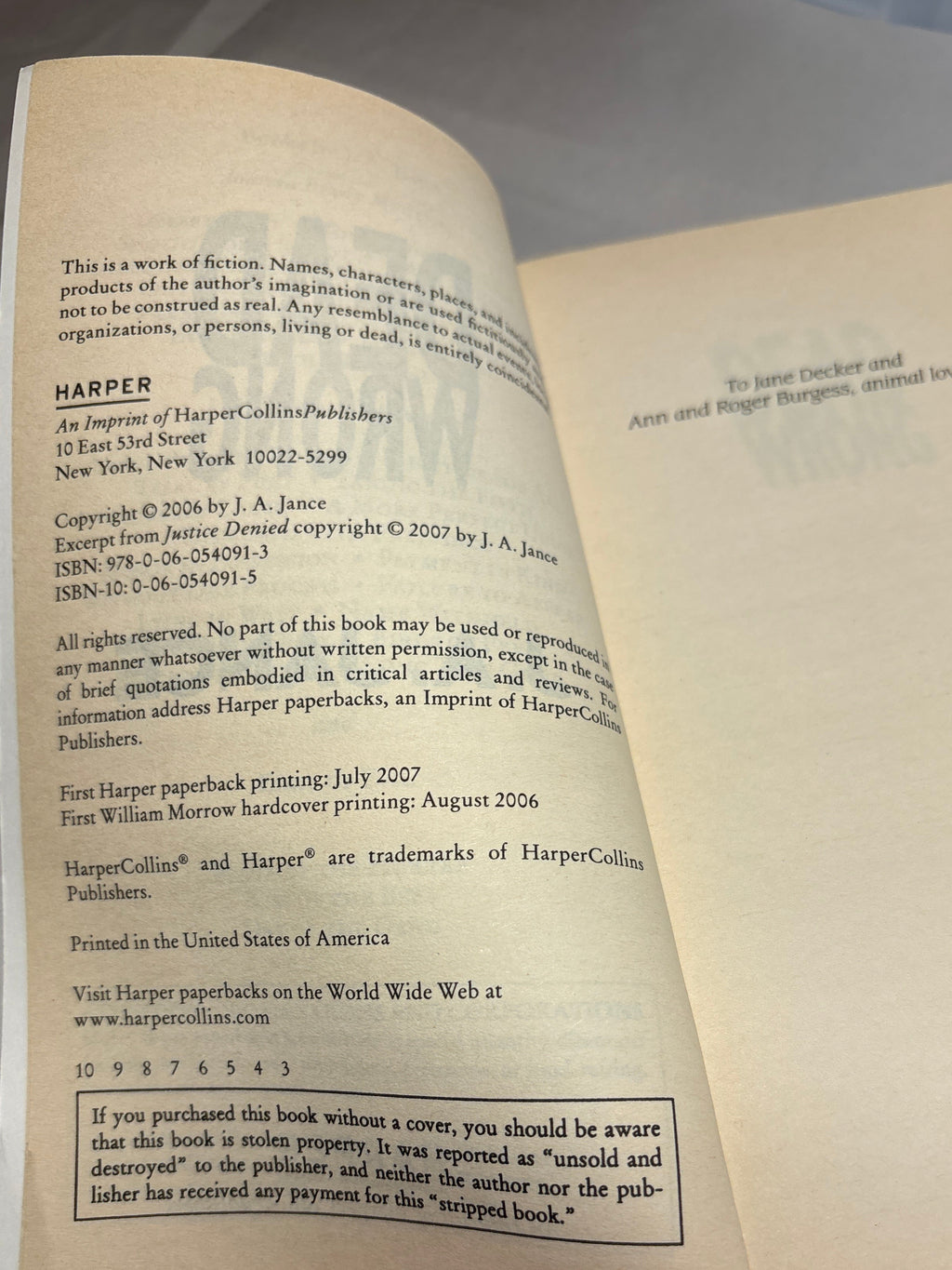 Dead Wrong by J.A. Jance