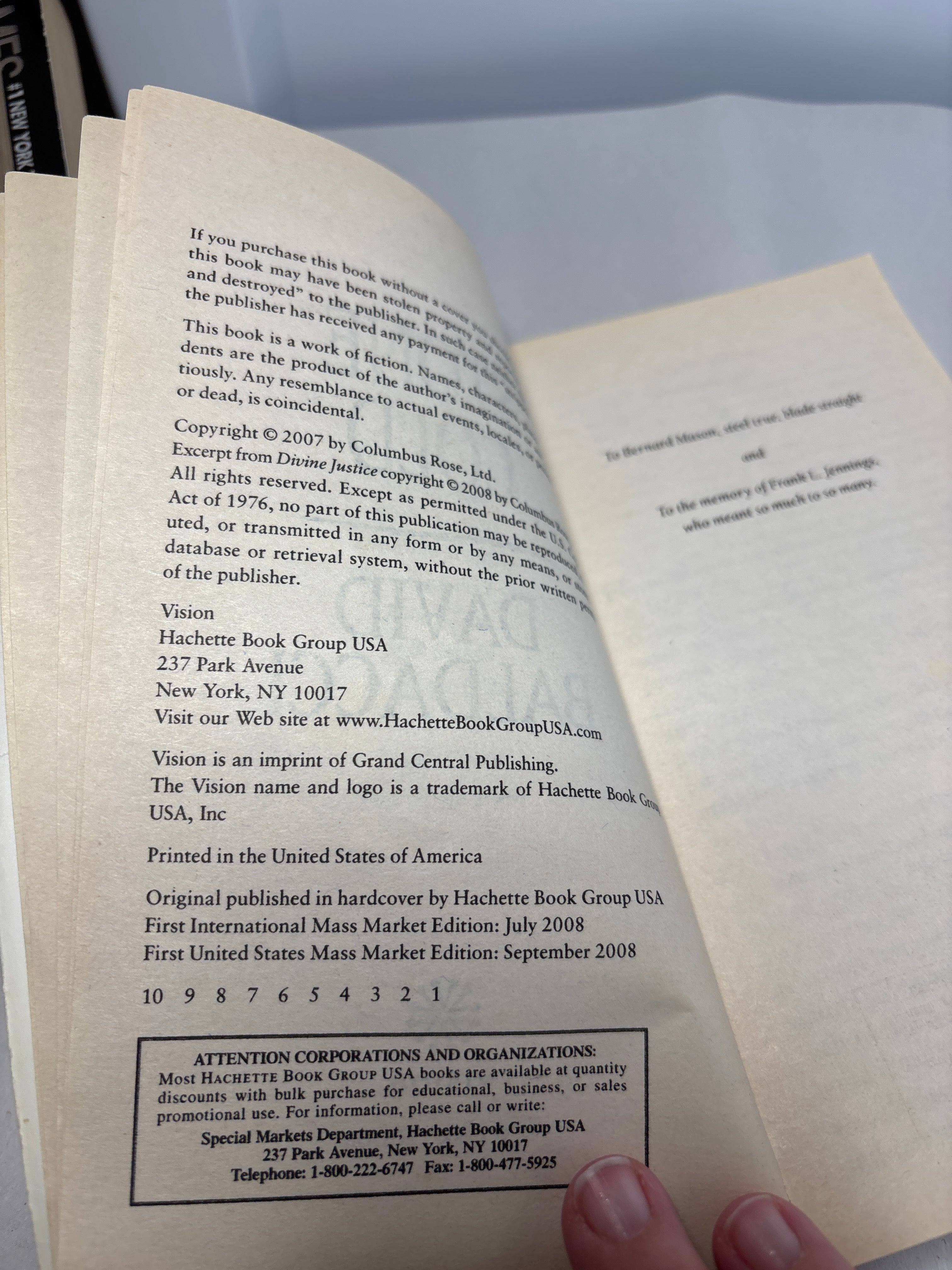 Stone Cold by David Baldacci (The Camel Club #3)