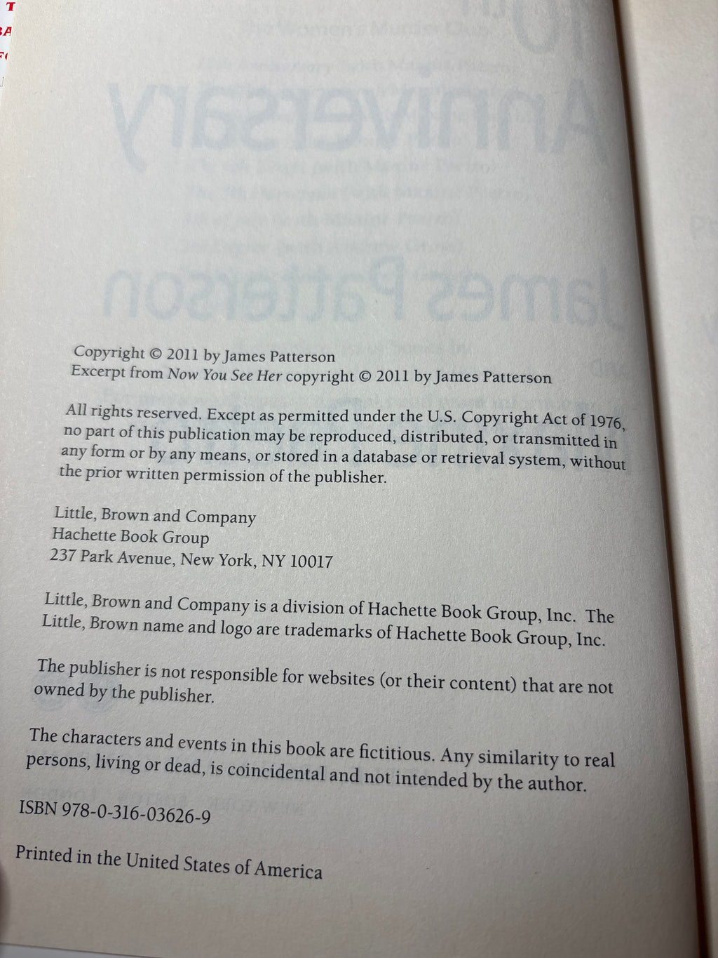 10th Anniversary by James Patterson (Women's Murder Club #10)