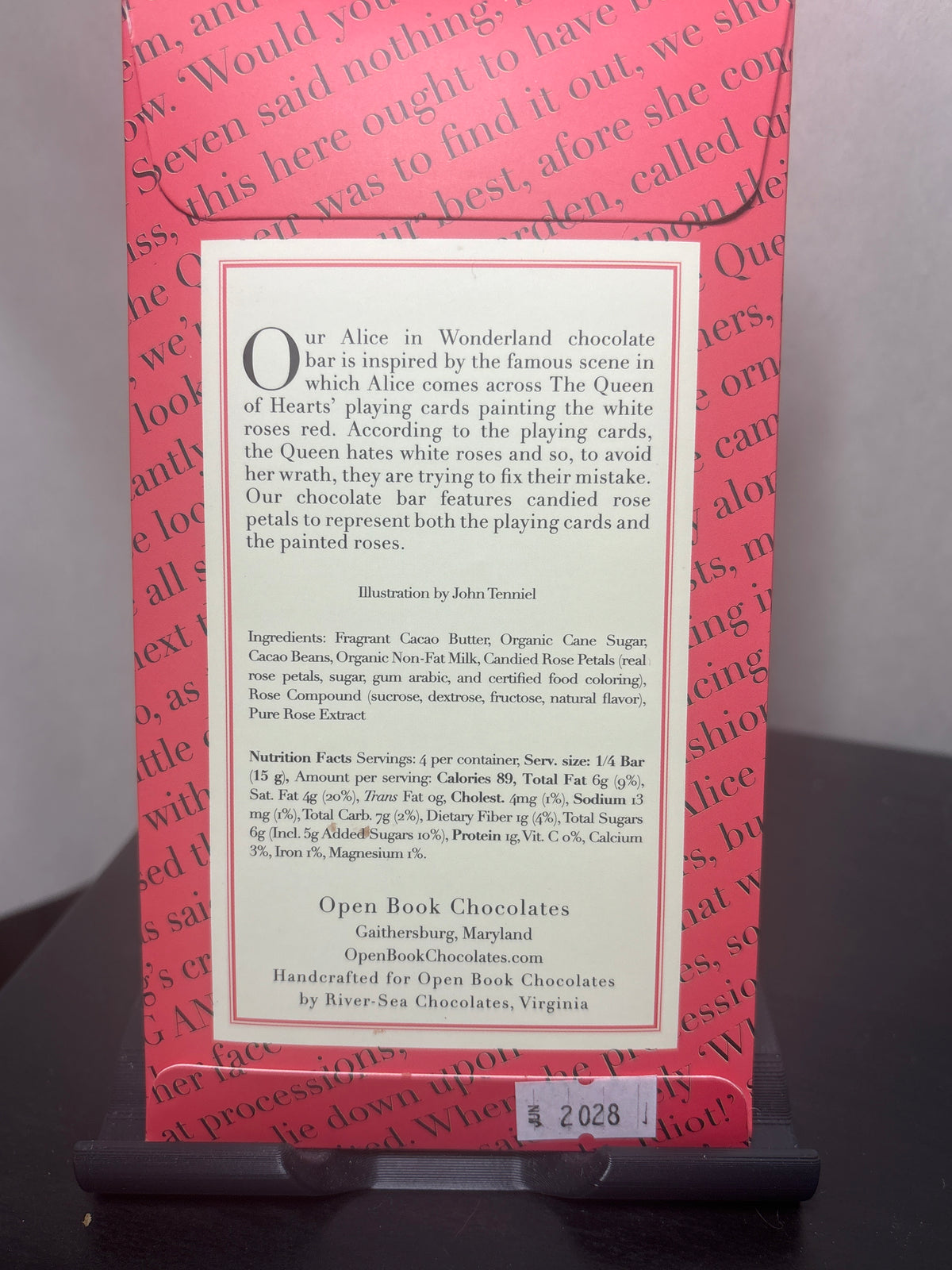 Open Book Chocolates - Alice in Wonderland | Handmade Gourmet Literary Themed Chocolates