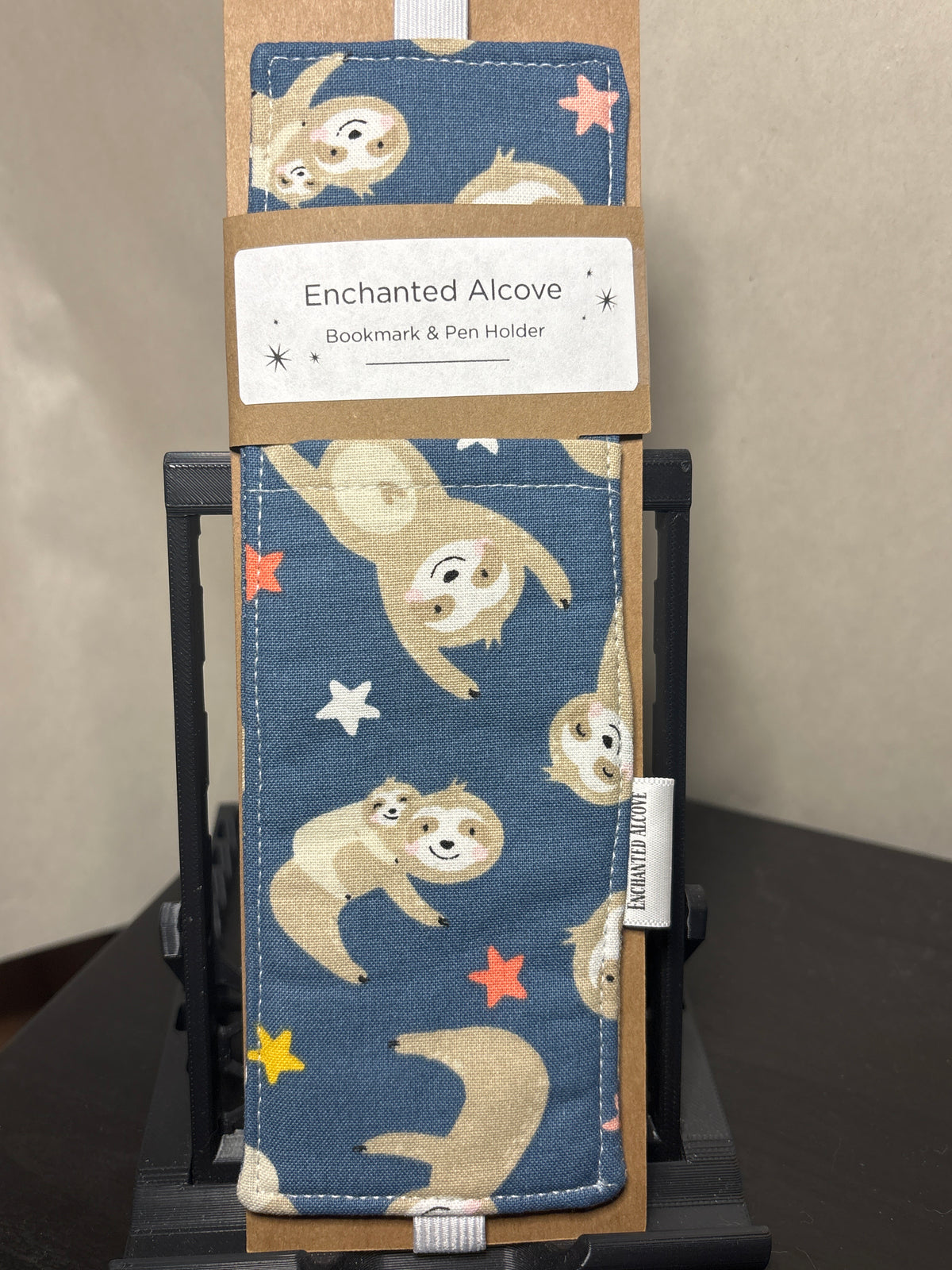 Bookmark & Pen Holder by Enchanted Alcove | Sloth Handmade Cloth