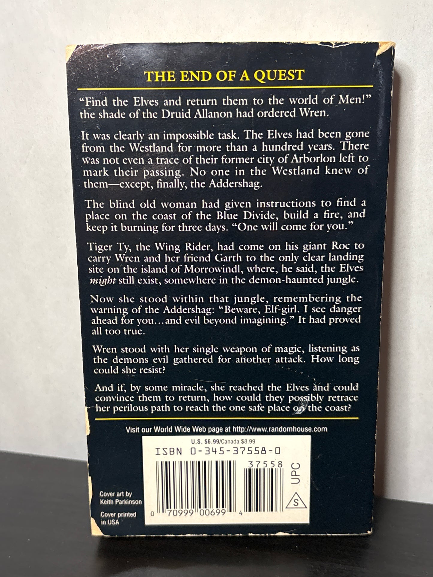 The Elf Queen of Shannara by Terry Brooks (Heritage of Shannara #3) | Vintage Fantasy