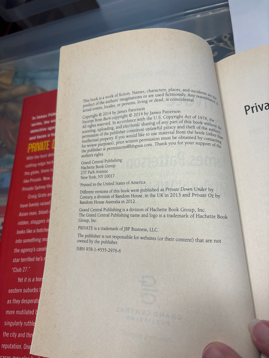 Private Down Under by James Patterson and MIchael White