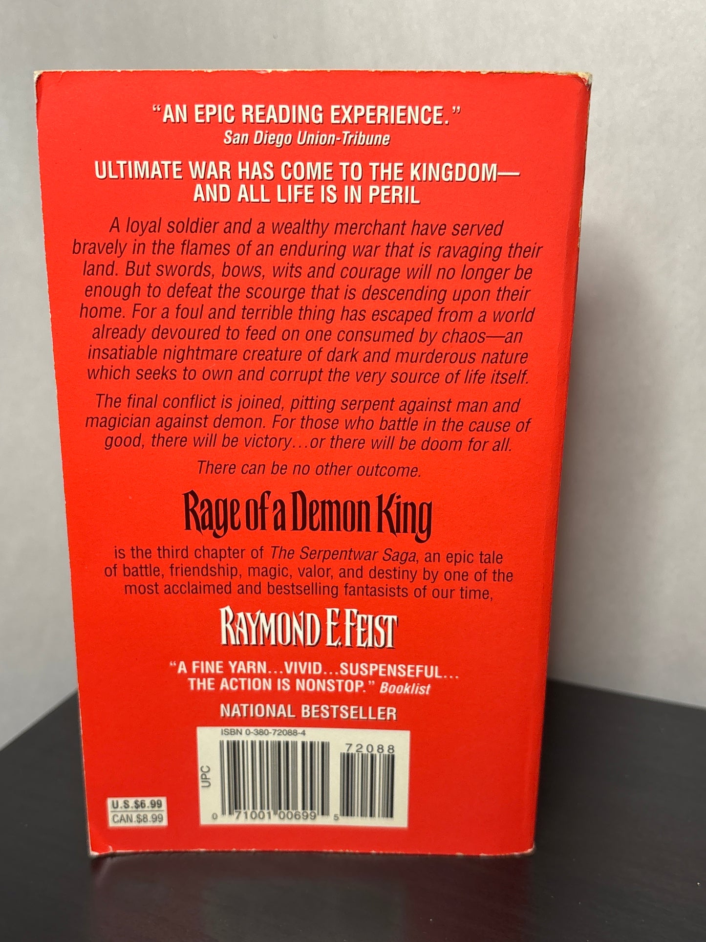 Rage of a Demon King by Raymond E. Feist (The Serpentwar Saga #3) |  Classic Epic Fantasy