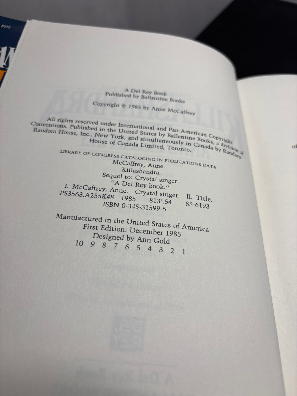 Killashandra by Anne McCaffrey (Crystal Singer #2)