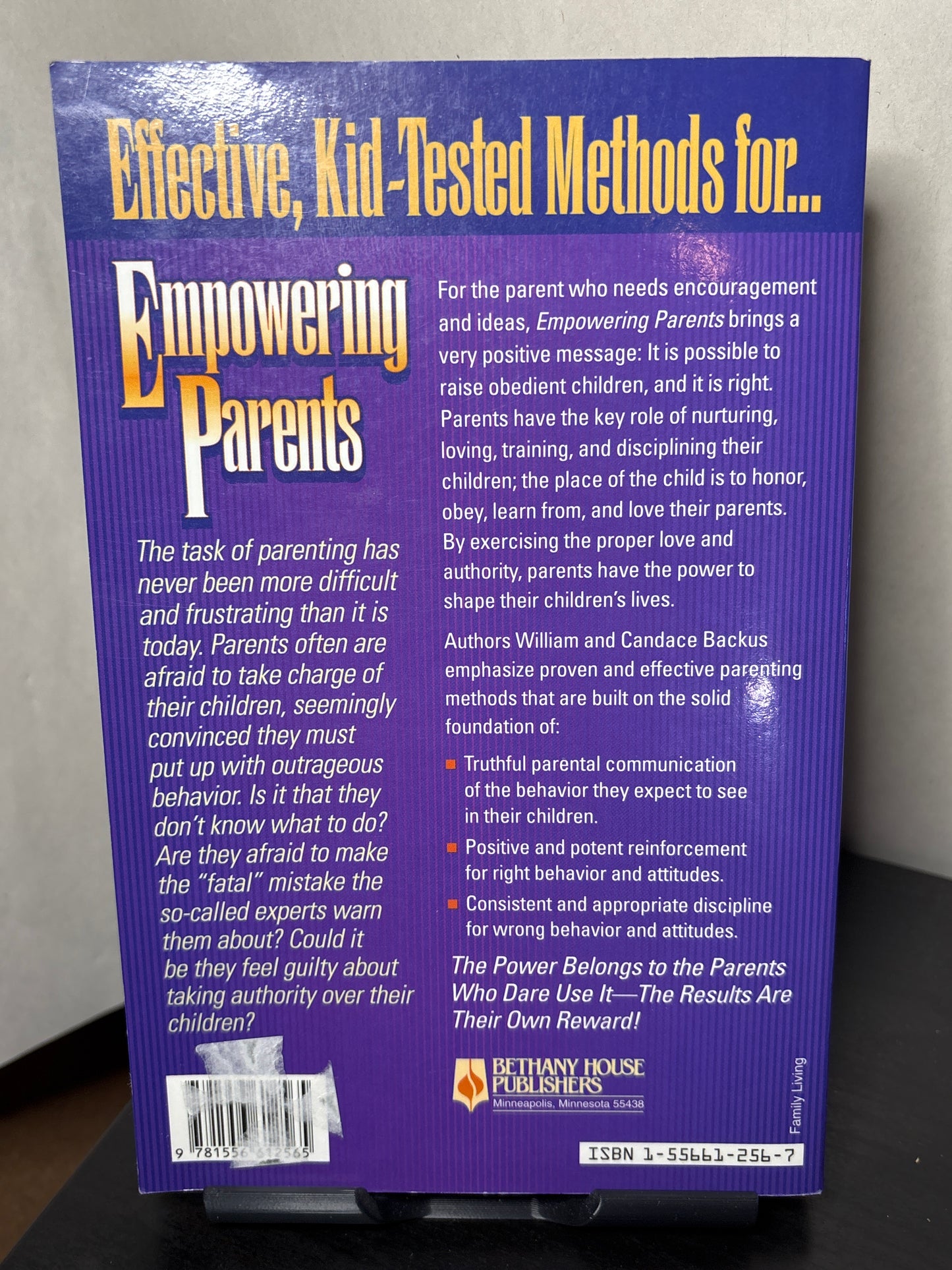 Empowering Parents: How to Raise Obedient Children - It's Possible, It's Right by William Backus, Candace Backus | Parenting