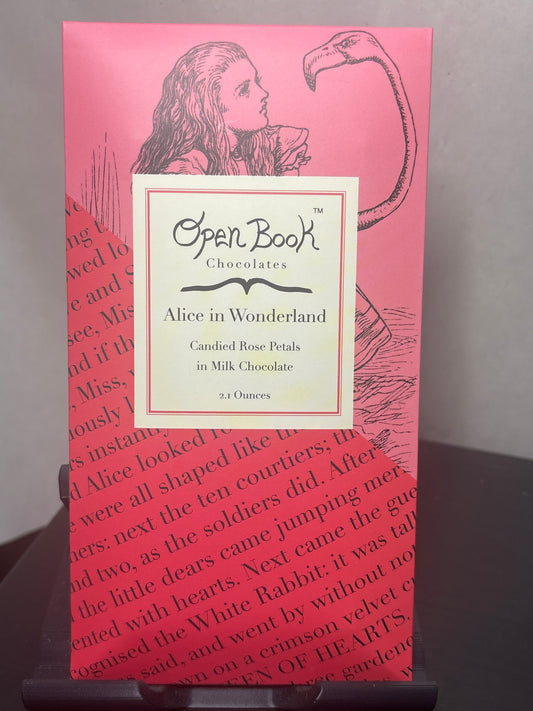Open Book Chocolates - Alice in Wonderland | Handmade Gourmet Literary Themed Chocolates