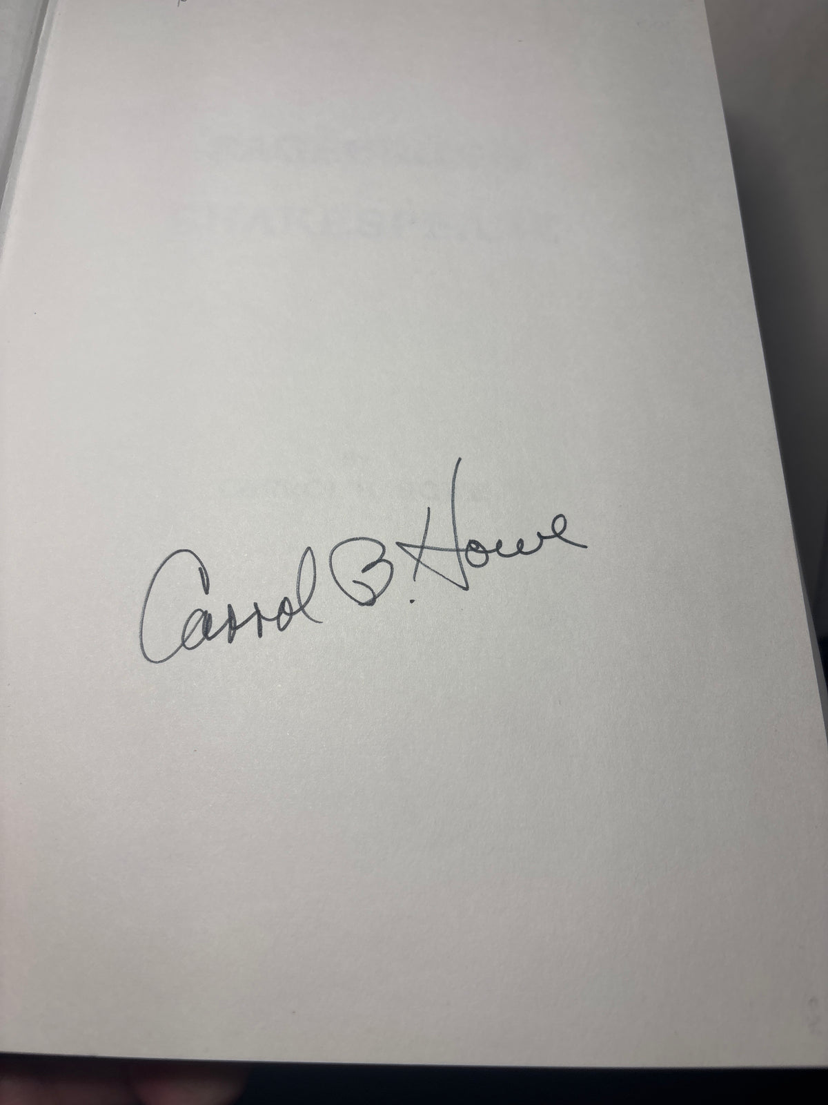 Sagebrush to Shakespeare by Carrol B. Howe | Non-Fiction **Autographed**