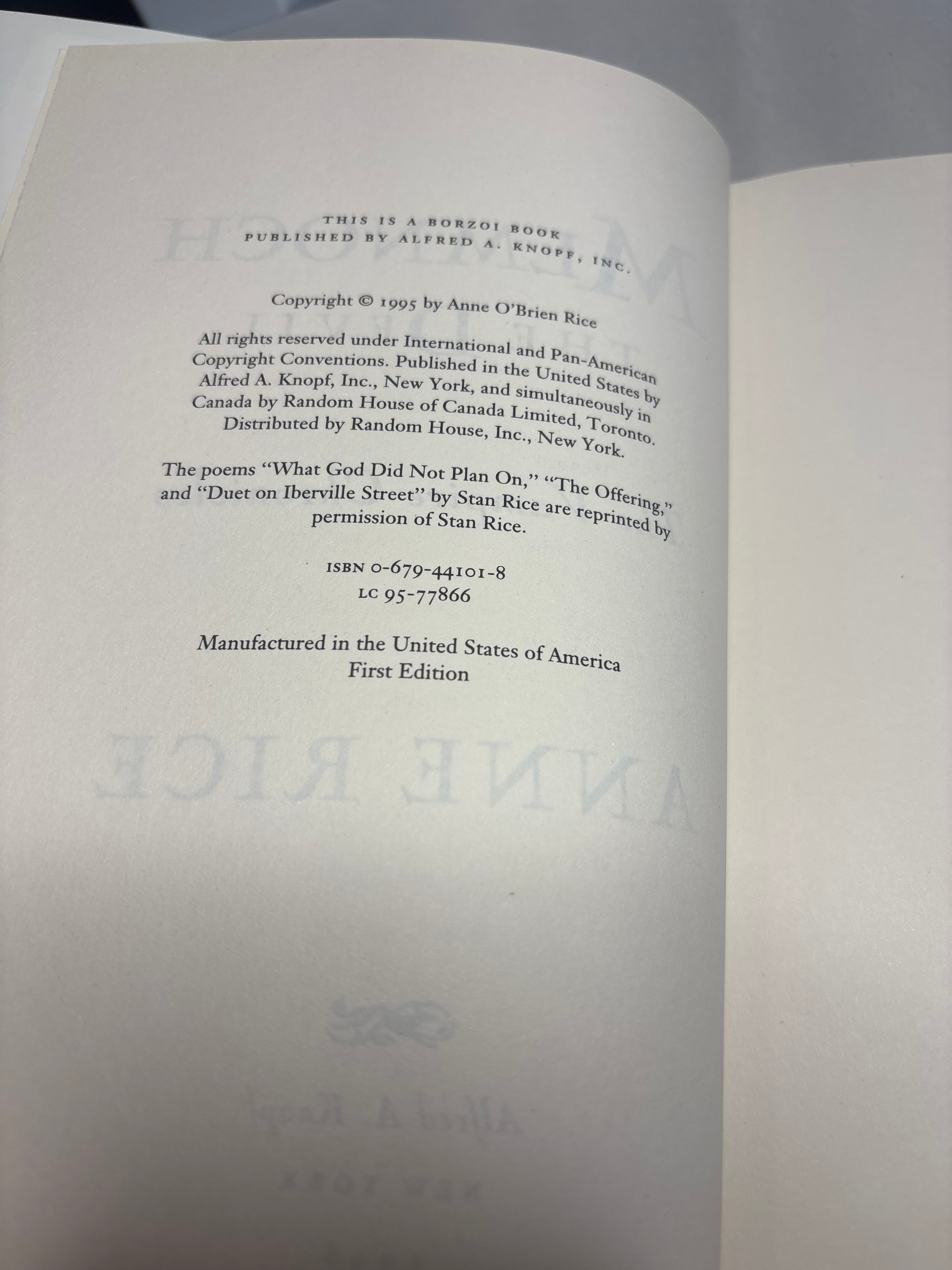 Memnoch The Devil by Anne Rice (The Vampire Chronicles #5)