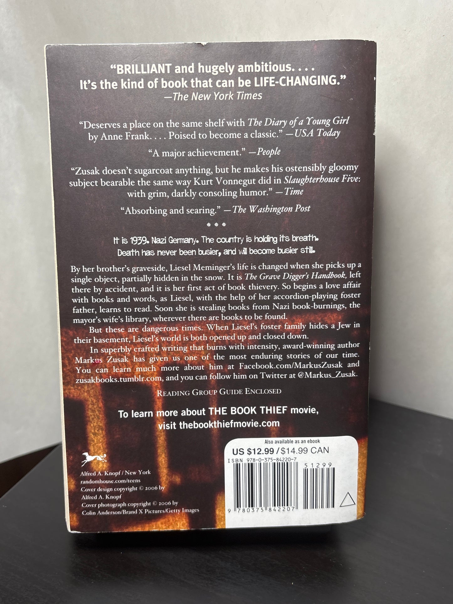 The Book Theif by Markus Zusak | Young Adult Historical Fiction