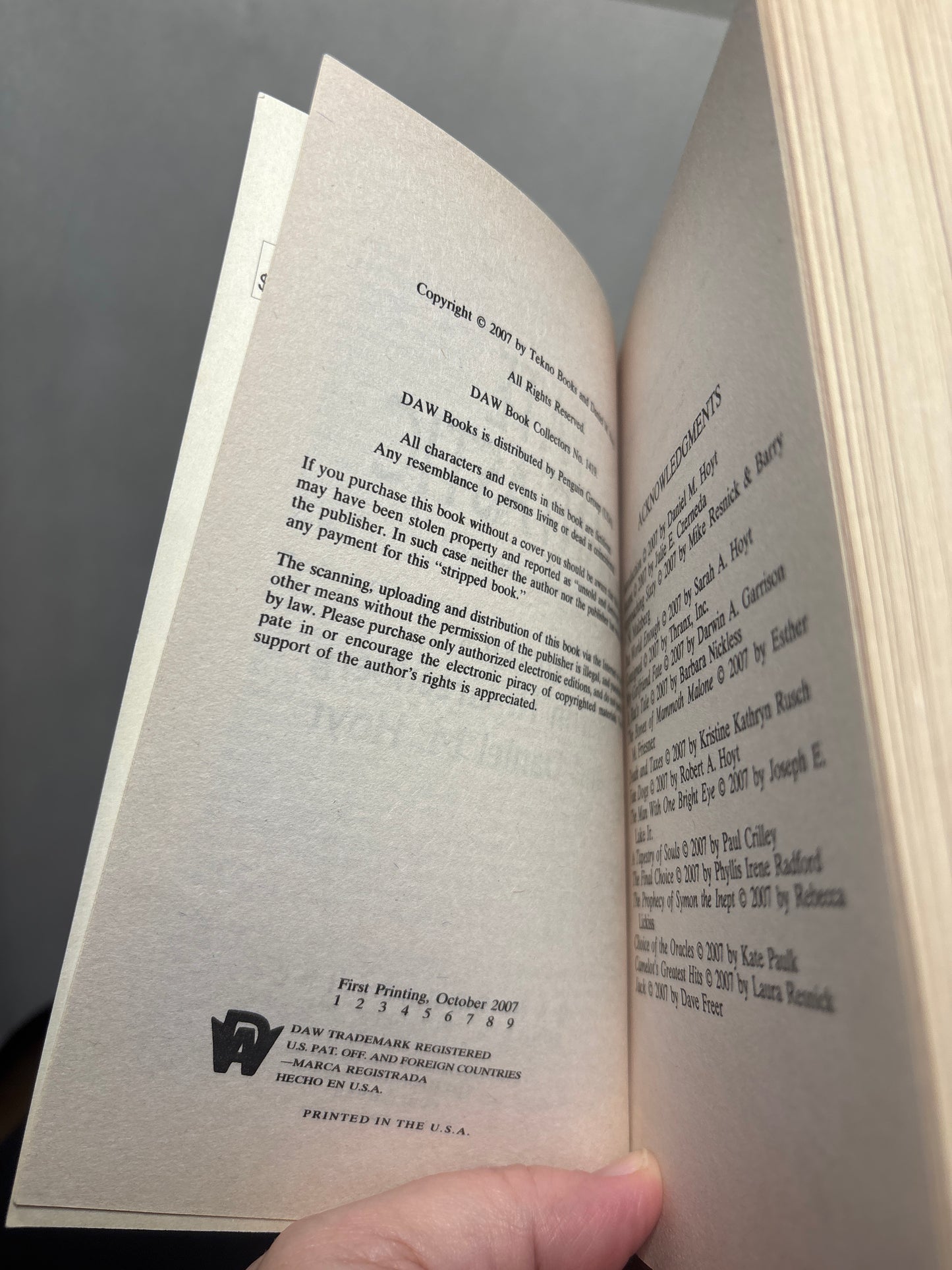 Fate Fantastic - Fantasy Anthology Edited by Martin H. Greenberg and Daniel M. Hoyt | DAW Books