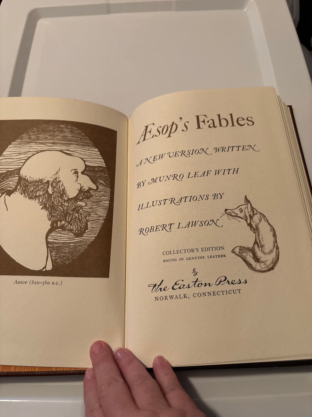 Aesop's Fables 1979 Easton Press Collectors Edition