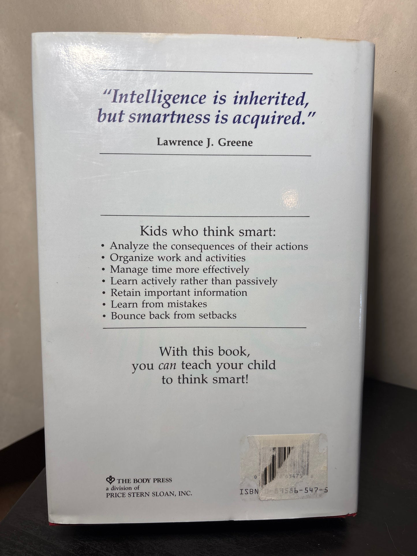 Smarter Kids by Lawrence J. Greene | Parenting
