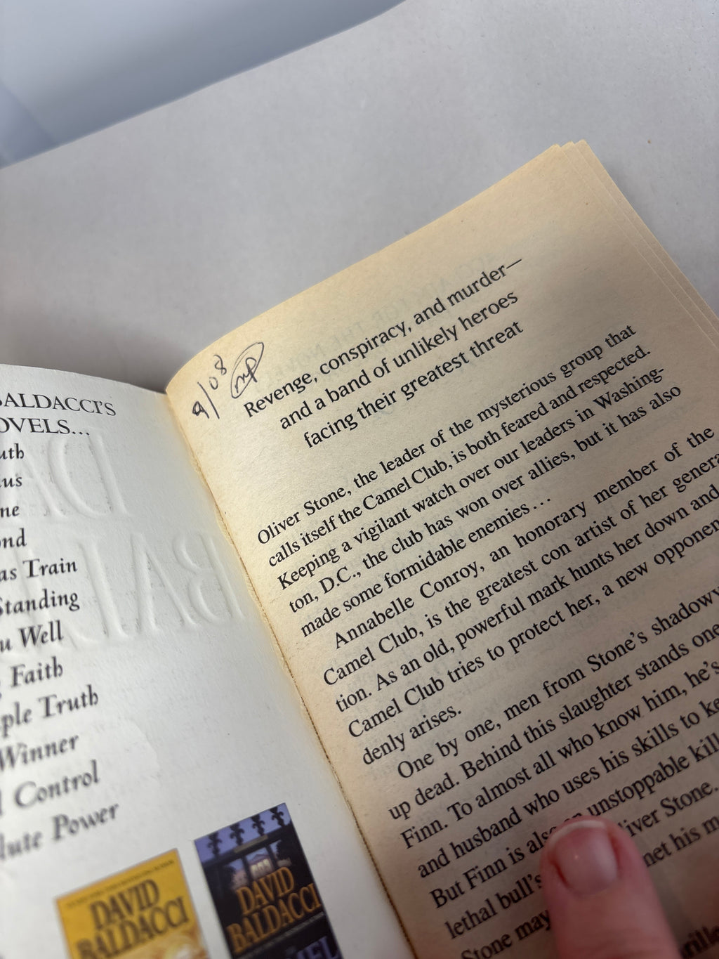 Stone Cold by David Baldacci (The Camel Club #3)