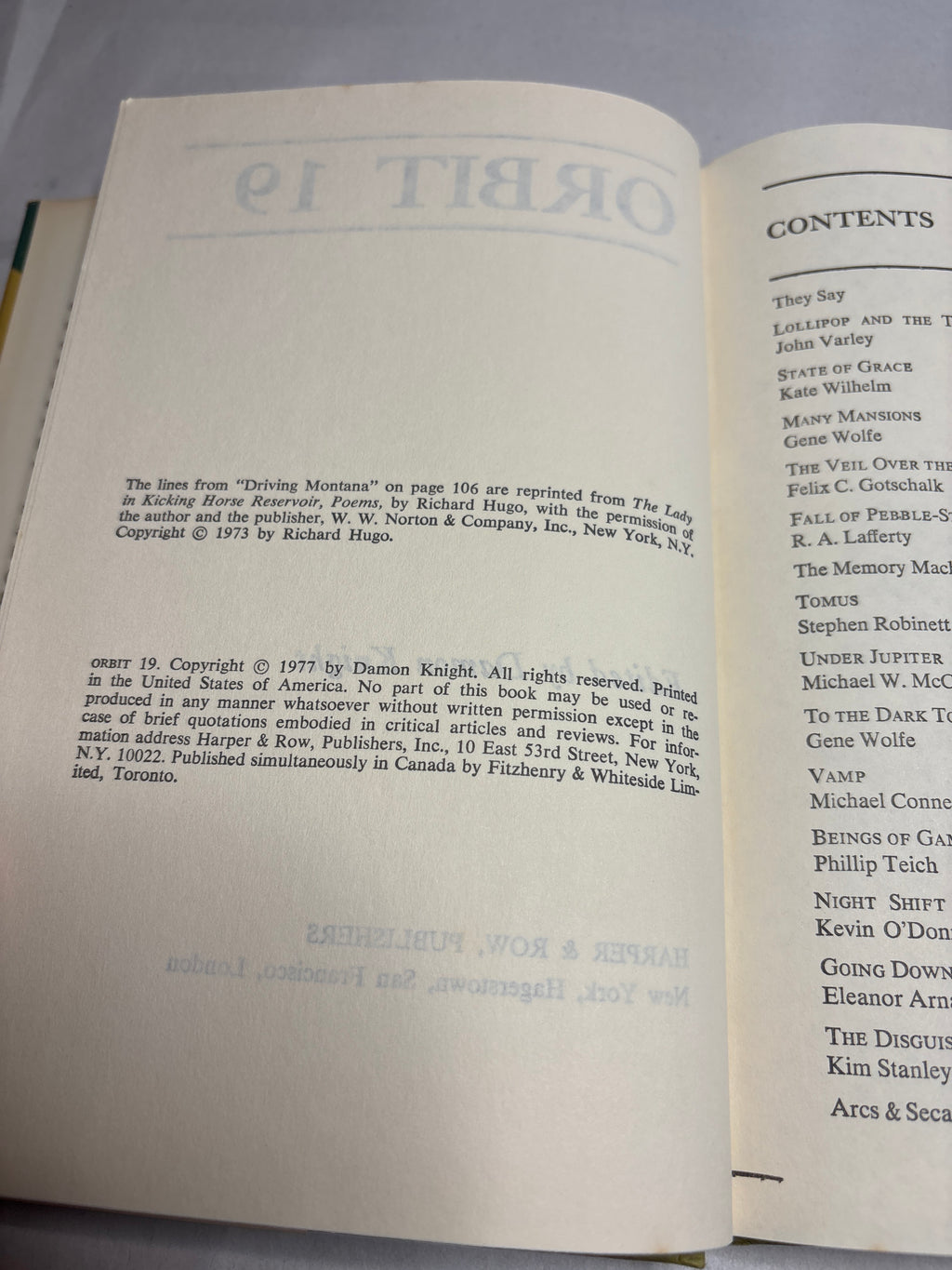 Orbit 19 edited by Damon Knight