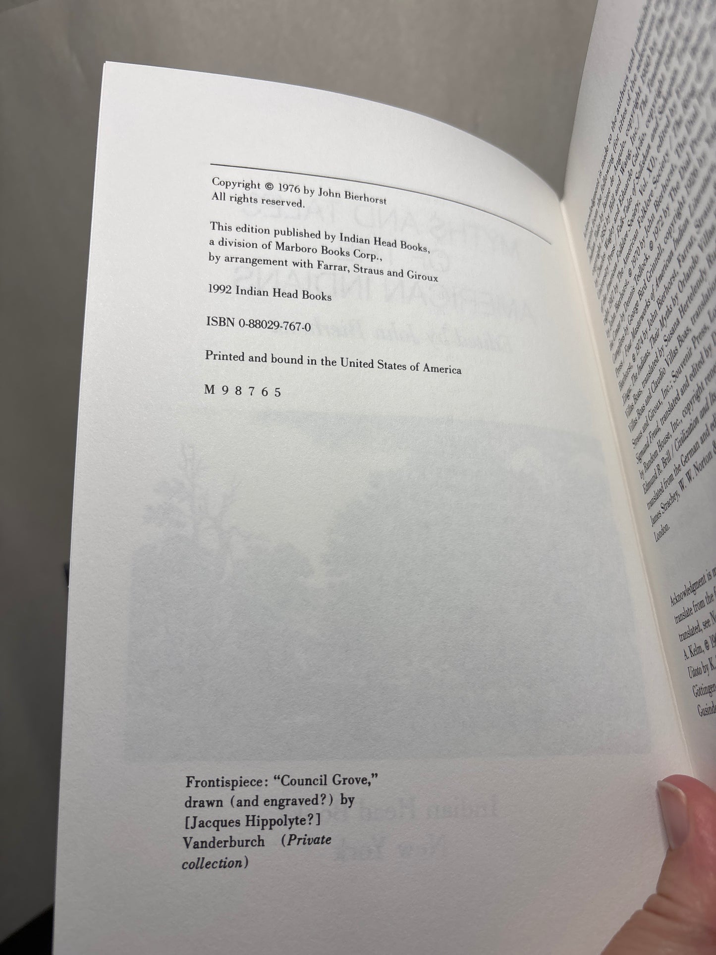 Myths & Tales of the American Indians edited by John Bierhorst