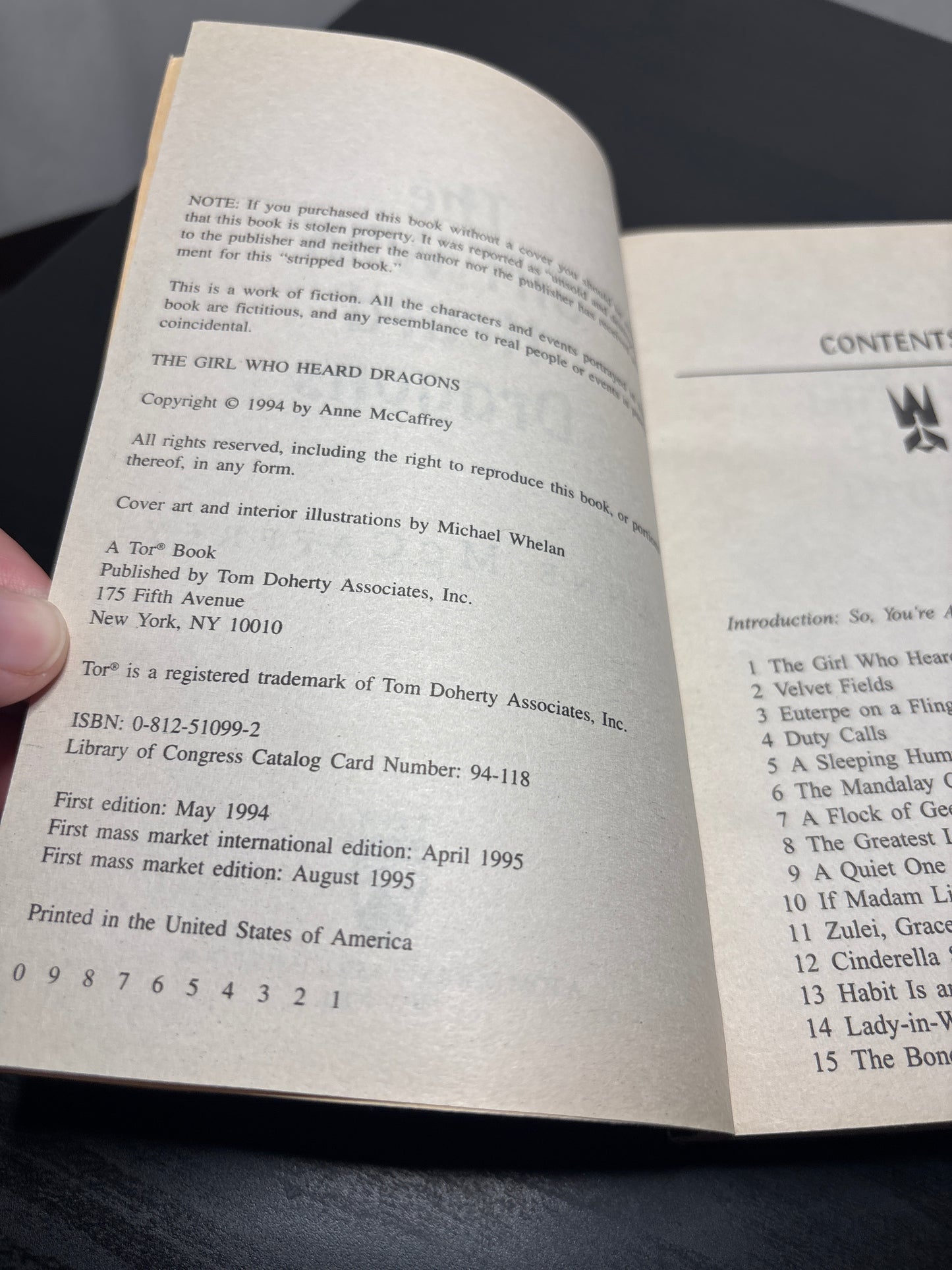 The Girl Who Heard Dragons by Anne McCaffrey