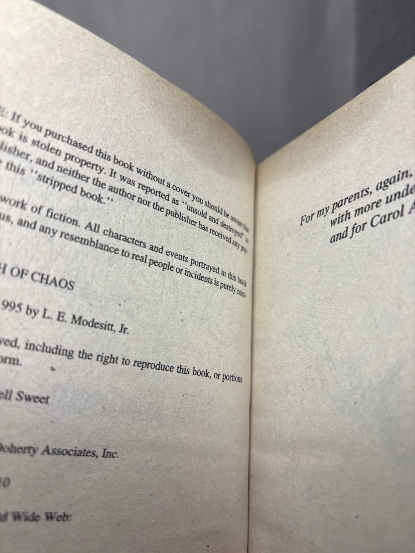 The Death of Chaos by L.E. Modesitt, Jr (The Saga of Recluce #5) |  Classic Epic Fantasy