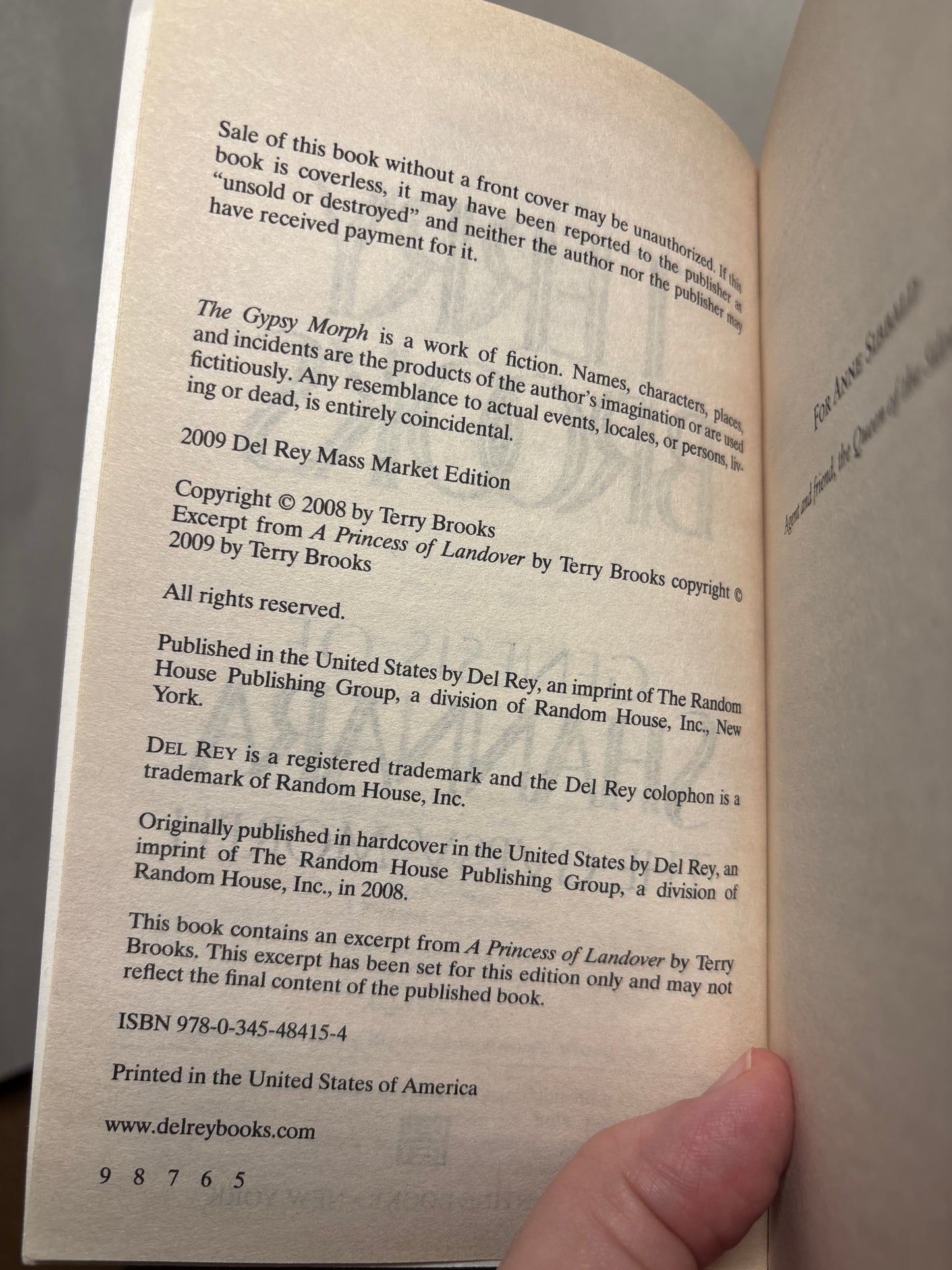 The Gypsy Morph by Terry Brooks (Genesis of Shannara #3) | Classic Fantasy