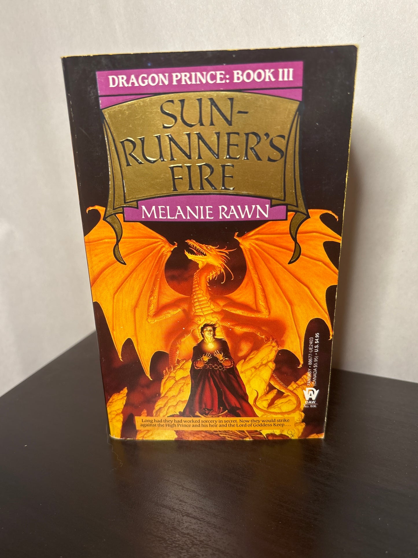 Sunrunner's Fire by Melanie Rawn (Dragon Prince #3) | Vintage Fantasy