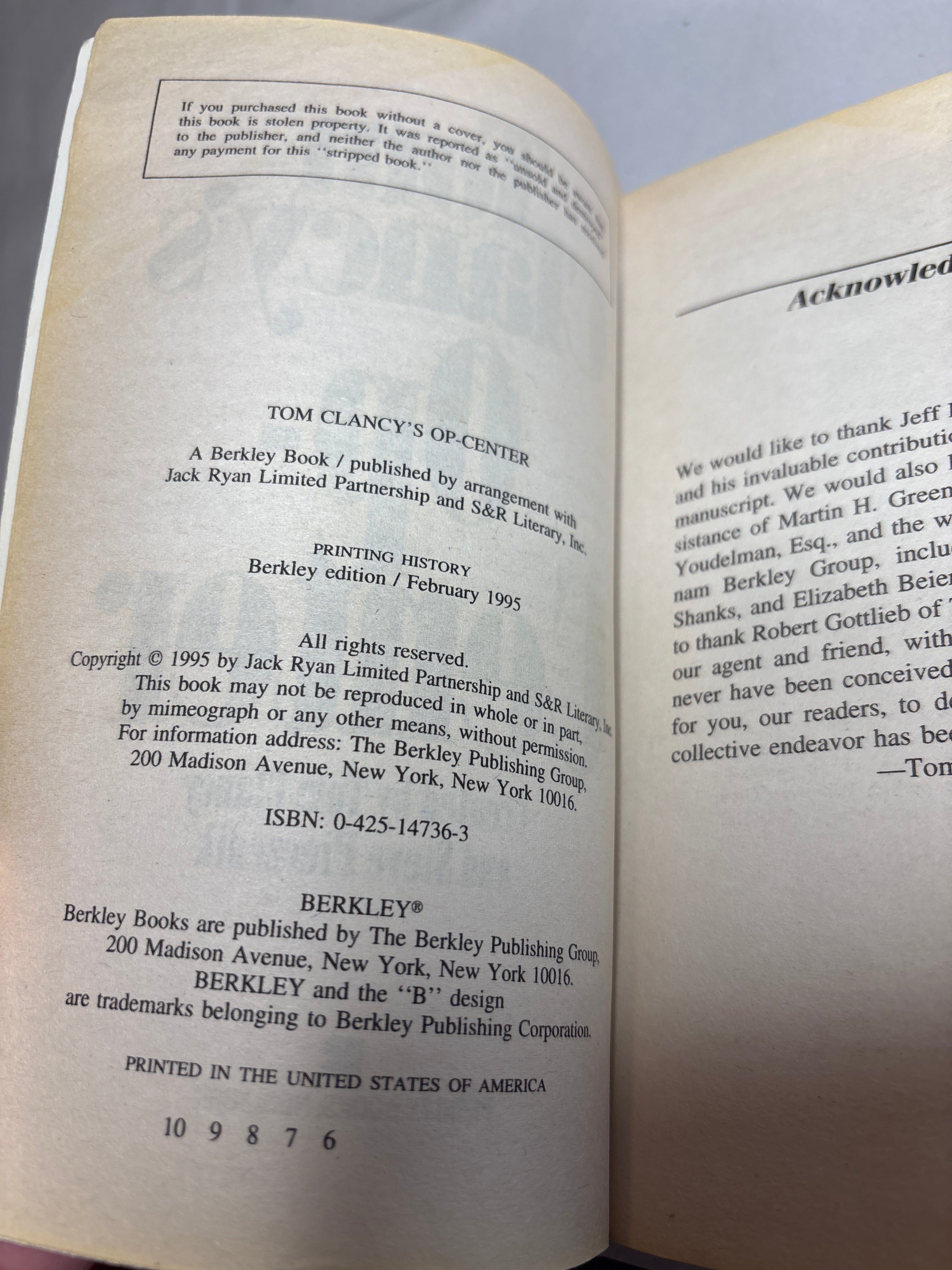 Op-Center by Tom Clancy (Op-Center #1)