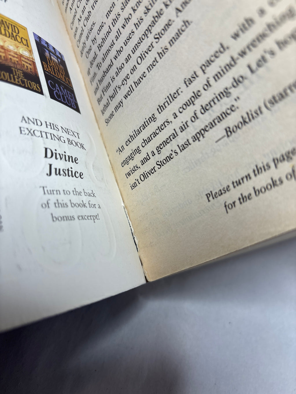 Stone Cold by David Baldacci (The Camel Club #3)