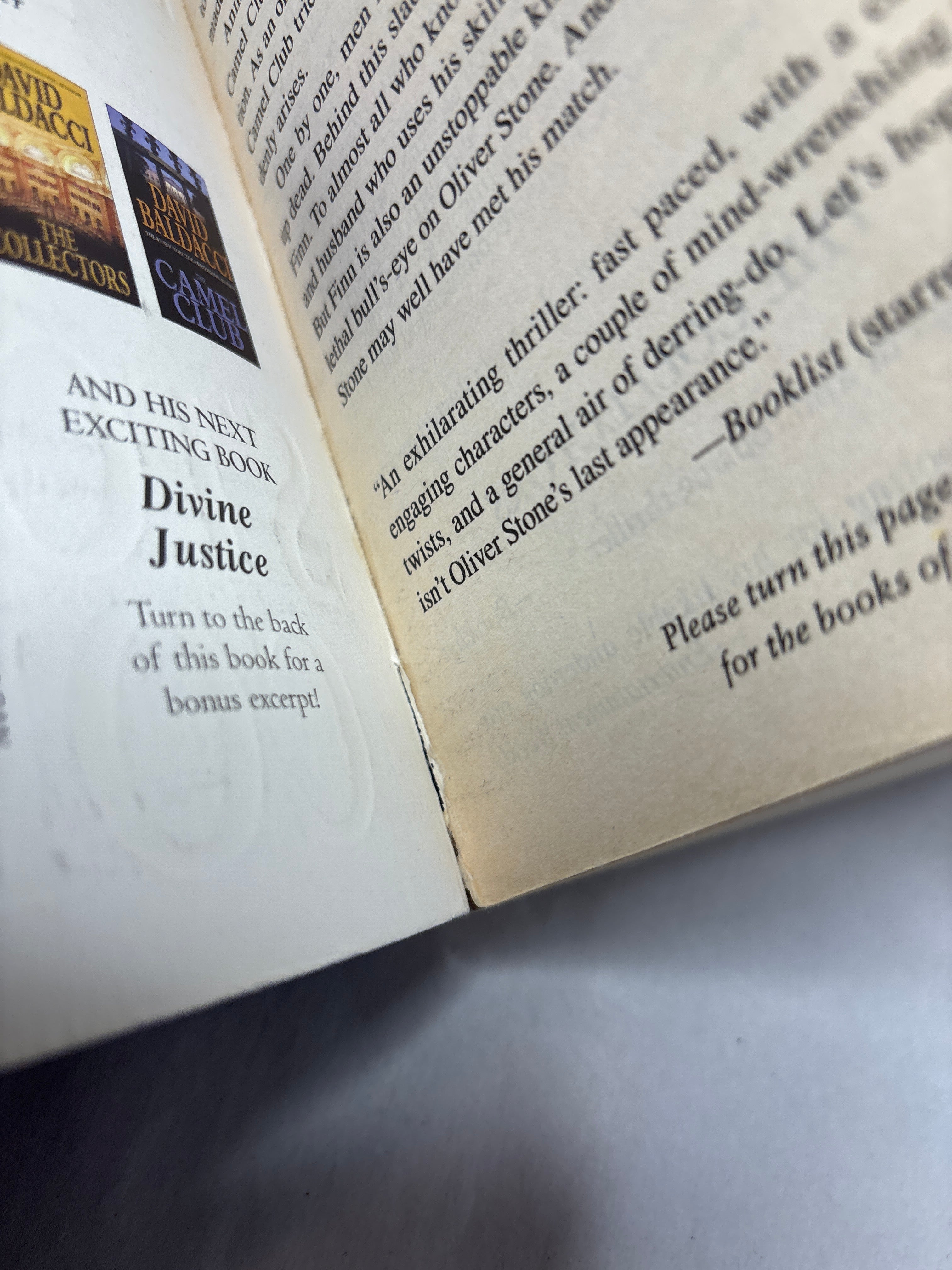 Stone Cold by David Baldacci (The Camel Club #3)