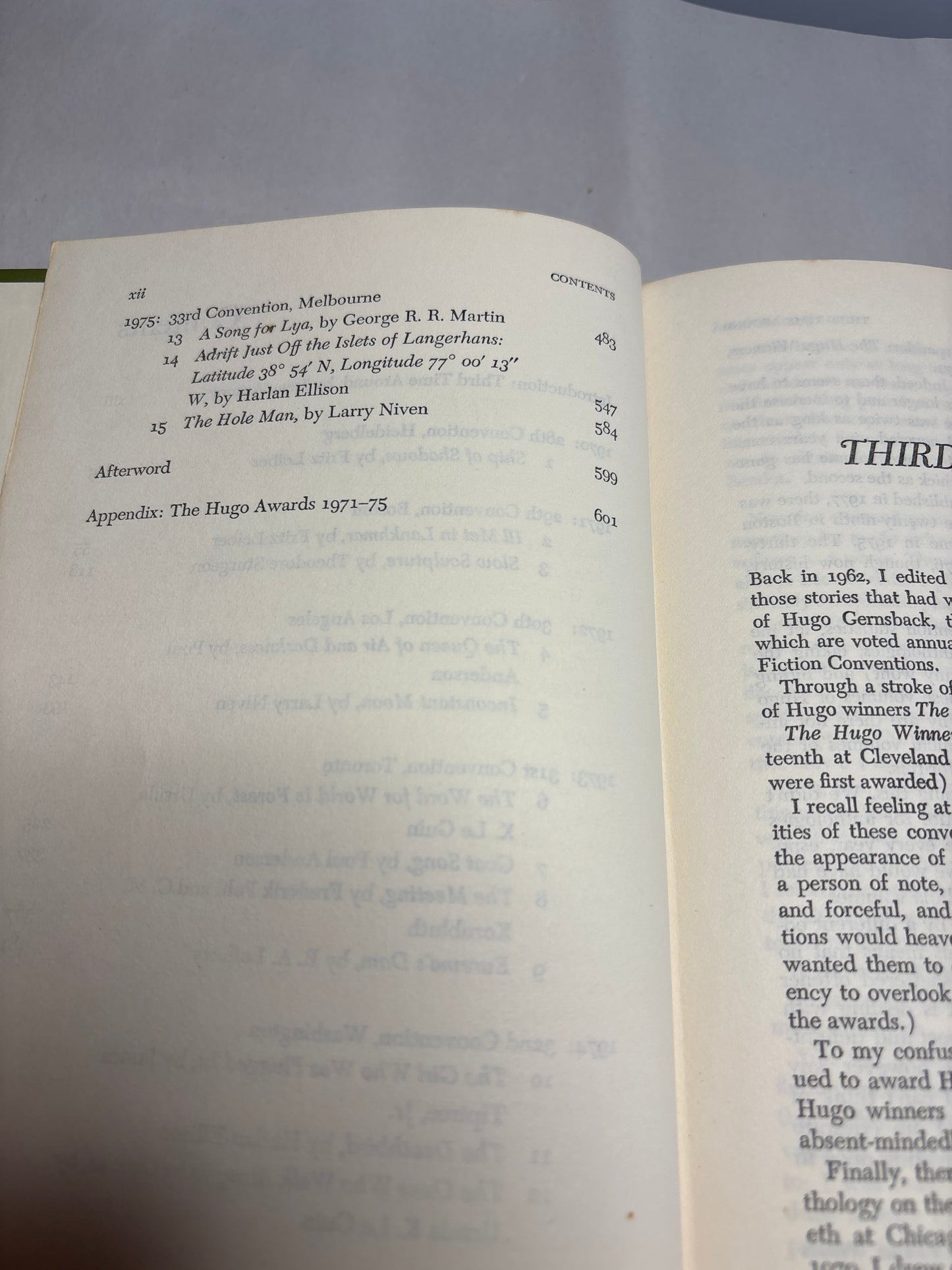 The Hugo Winners Volume III edited by Isaac Asminov