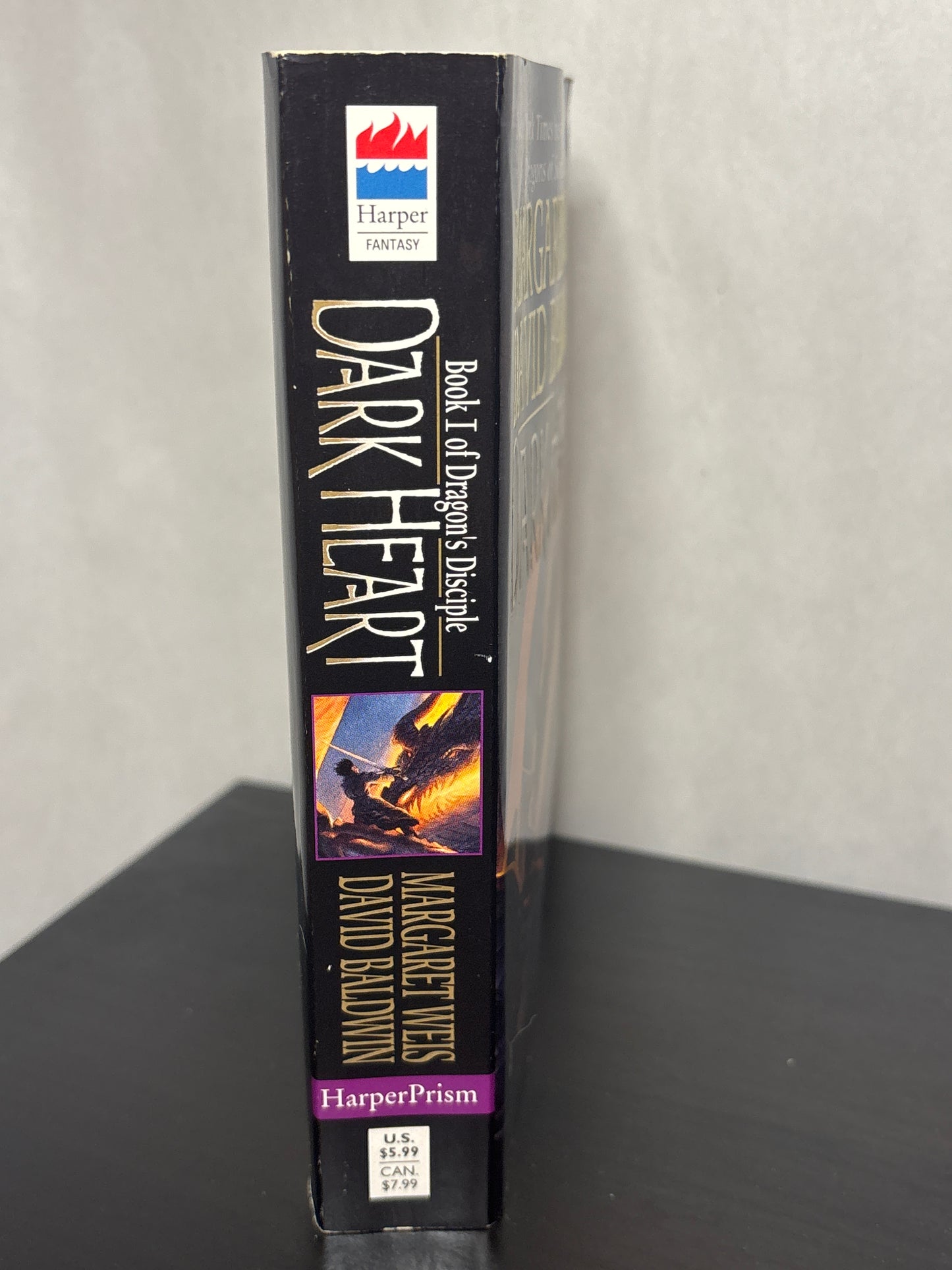 Dark Heart by Margaret Weis & David Baldwin (Dragon's Disciple #1) | Vintage Fantasy